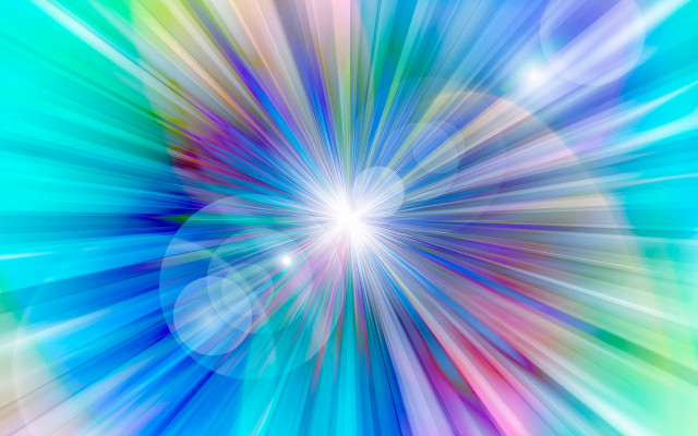 Colorful burst light hologram fireworks free wallpaper for desktop - medium preview image