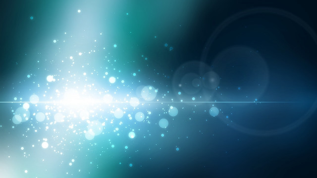 Blue background blurry light center free wallpaper for desktop - medium preview image