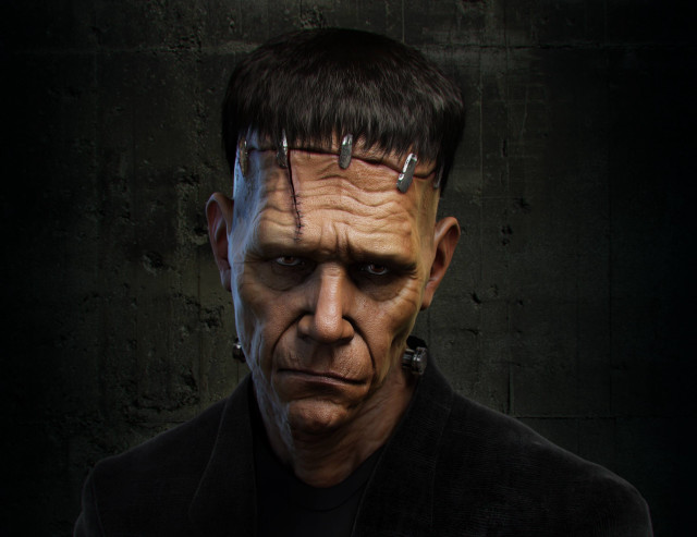 Creepy man black jacket eddie free wallpaper for desktop - medium preview image