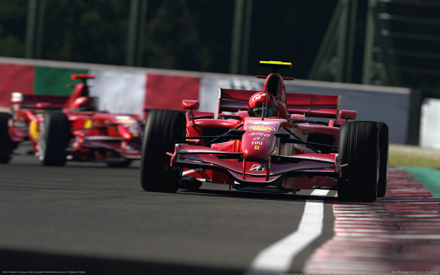 Red race car bernd fasching free wallpaper for desktop - medium preview image