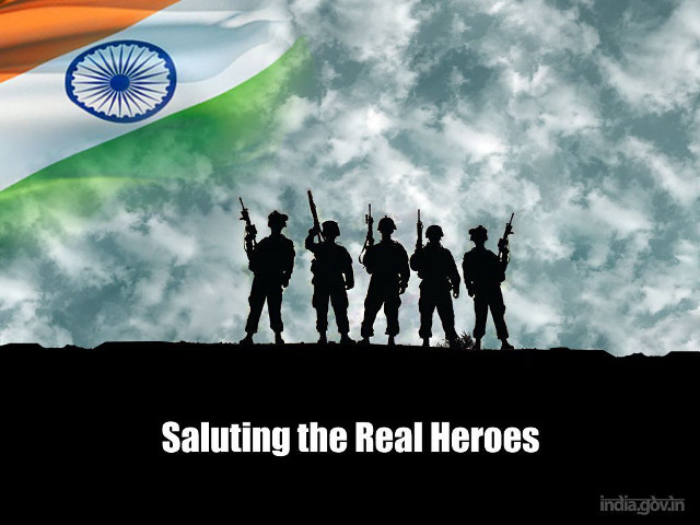 Soldiers flag saluting real hero free wallpaper for desktop - medium preview image