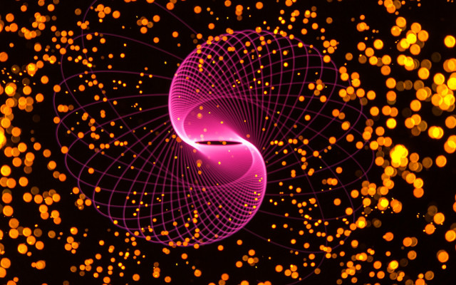 Purple hologram ferriswheel fireworks orange free wallpaper for desktop - medium preview image