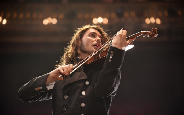 Man violin stage neoclassicism promotional free wallpaper for desktop - medium preview image