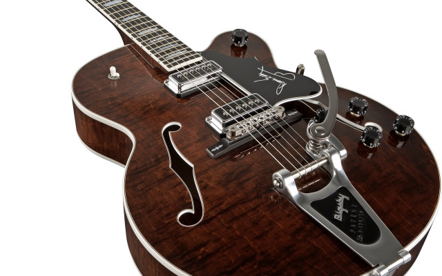 Guitar wooden metal neck bridge free wallpaper for desktop - medium preview image