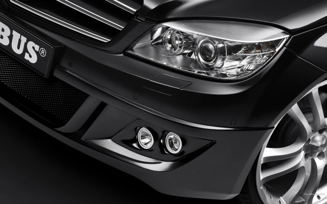 Black car chrome rims bus free wallpaper for desktop - medium preview image