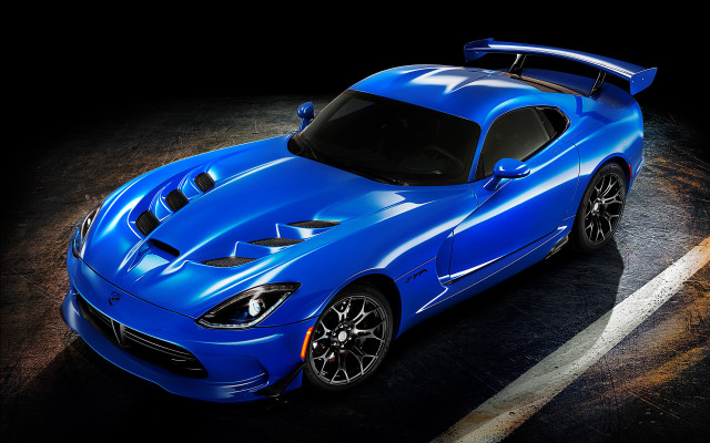 Blue sports car parking lot #19 free wallpaper for desktop - medium preview image