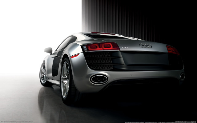 Silver sports car dark room #12 free wallpaper for desktop - medium preview image