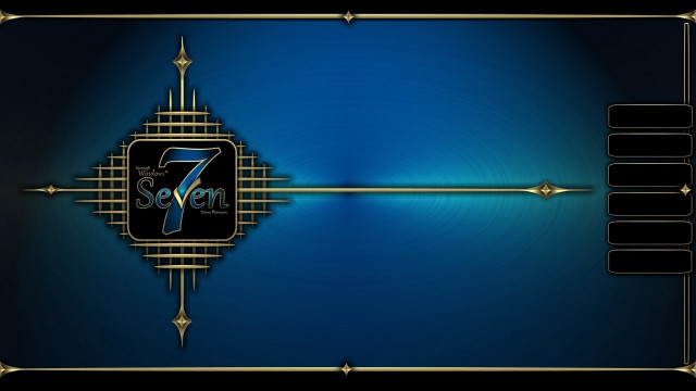 Blue gold anniversary artdeco digital free wallpaper for desktop - medium preview image