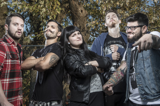 Group people fence trees arms free wallpaper for desktop - medium preview image