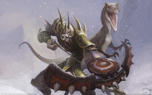 Dinosaur rider snowy forest armor #2 free wallpaper for desktop - medium preview image