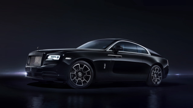 Black rollsroyce spotlight darkroom neoclassicism free wallpaper for desktop - medium preview image