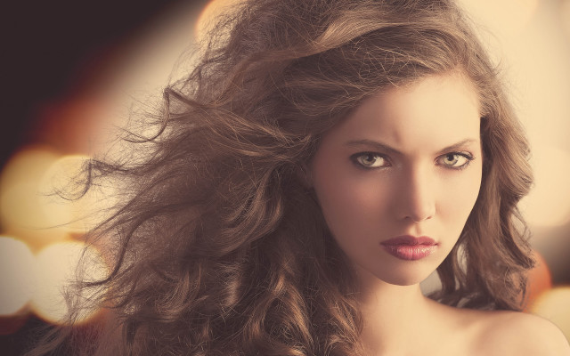 Araceli gilbert photorealistic portrait blurry free wallpaper for desktop - medium preview image