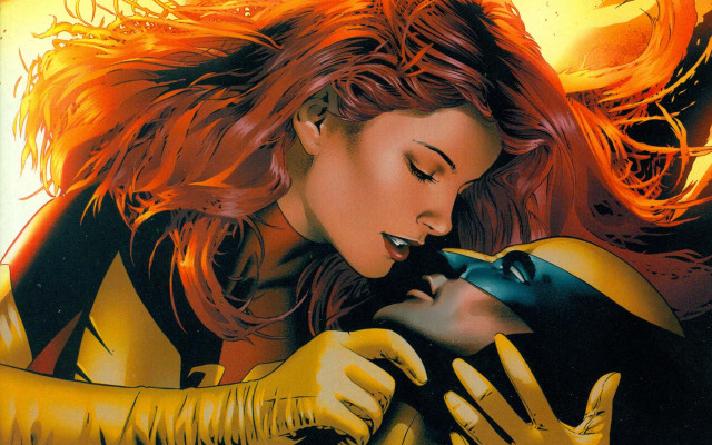 Woman yellow black catwoman touching free wallpaper for desktop - medium preview image