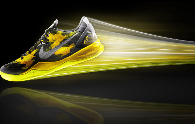 Shoes yellow black light streak #2 free wallpaper for desktop - medium preview image