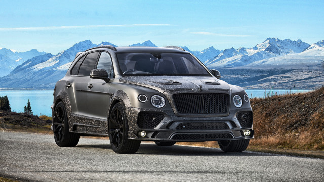 Grey suv mountain lake snow free wallpaper for desktop - medium preview image