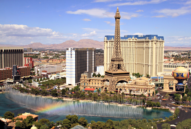 Rainbow las vegas eiffel paris free wallpaper for desktop - medium preview image