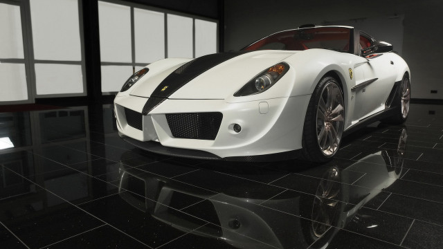 White sports car garage black #5 free wallpaper for desktop - medium preview image