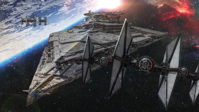 Star wars ship space station #4 free wallpaper for desktop - medium preview image