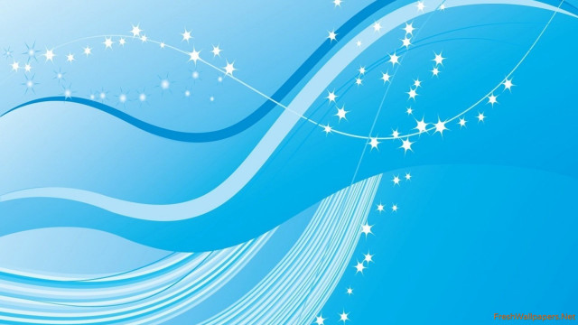 Blue background stars lines wave free wallpaper for desktop - medium preview image
