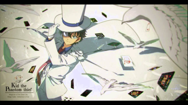 Man hat suit papers flying free wallpaper for desktop - medium preview image