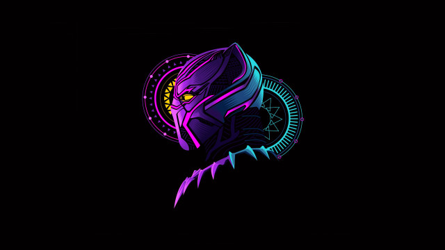 Purple blue animal yellow eye free wallpaper for desktop - medium preview image