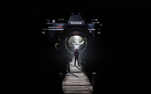 Night sky crescent moon earth free wallpaper for desktop - medium preview image