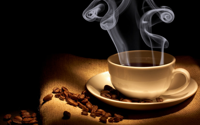 Coffee smoke saucer almonds morning #2 free wallpaper for desktop - medium preview image
