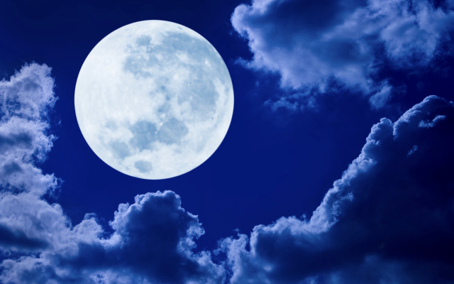 Full moon clouds night sky #3 free wallpaper for desktop - medium preview image