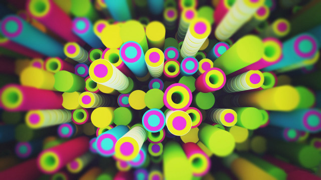 Colorful pencils black white green free wallpaper for desktop - medium preview image