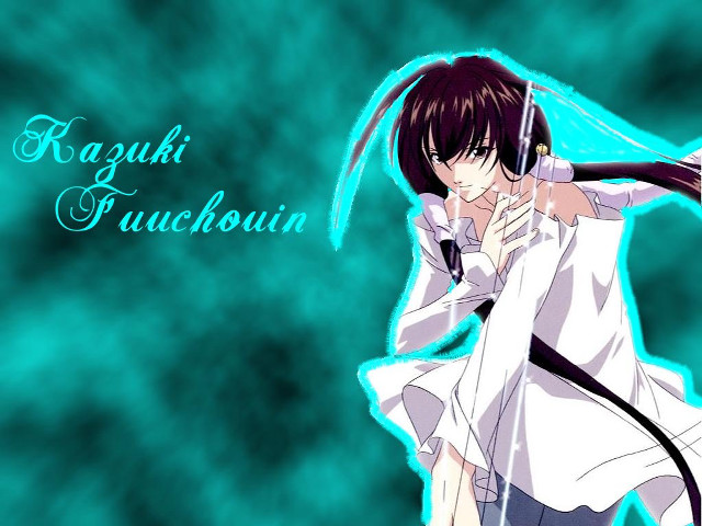 Anime character sword blue background #2 free wallpaper for desktop - medium preview image