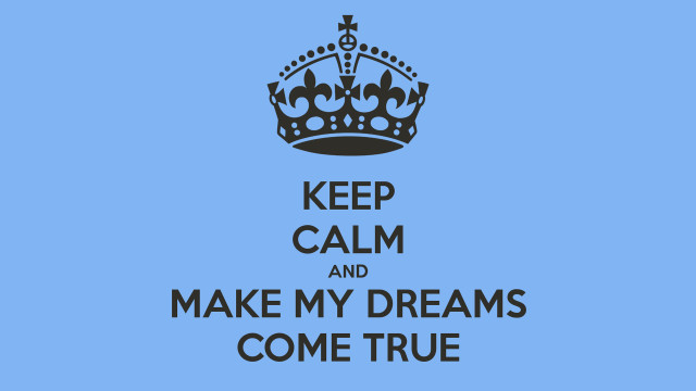 Blue background black crown words free wallpaper for desktop - medium preview image