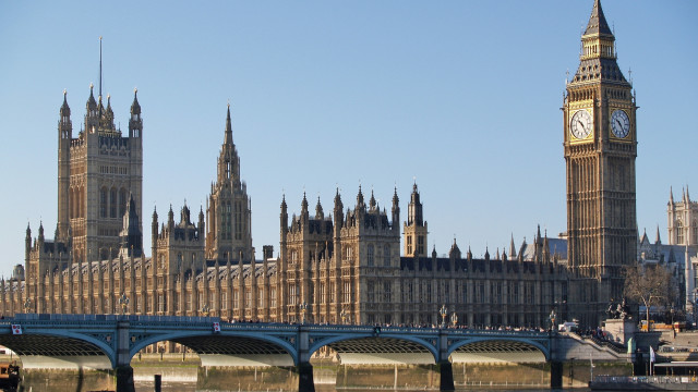 Large building clock tower bridge #5 free wallpaper for desktop - medium preview image