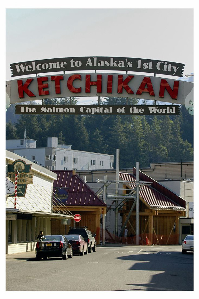Ketchikan road sign alaska free wallpaper for mobile - medium preview image