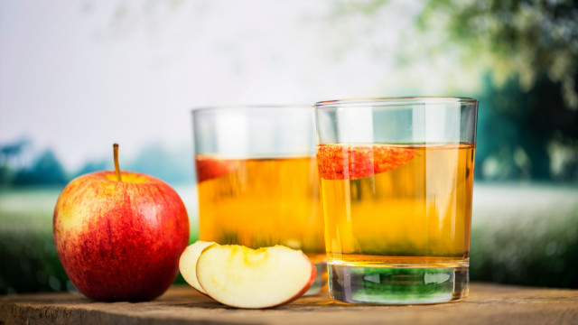 Apple cider glass apple half free wallpaper for desktop - medium preview image