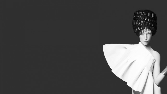 Woman white dress black hat #6 free wallpaper for desktop - medium preview image