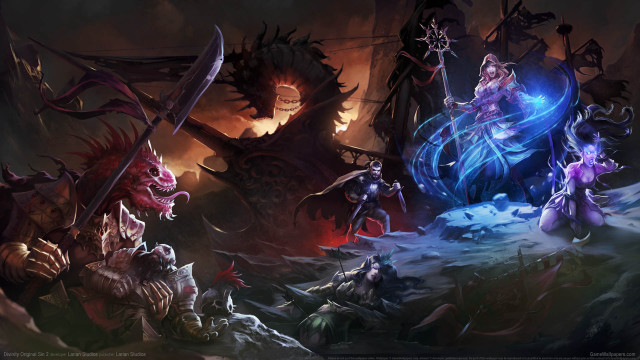 Fantasy creatures demons forest sword free wallpaper for desktop - medium preview image