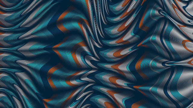 Colorful abstract wavy lines fractals free wallpaper for desktop - medium preview image