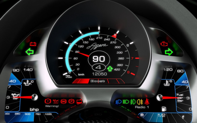 Car dashboard speedometer gauges ultra free wallpaper for desktop - medium preview image