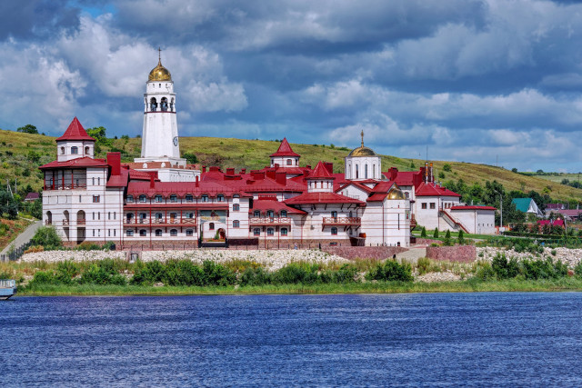 Danube school architecture bridge tower free wallpaper for desktop - medium preview image
