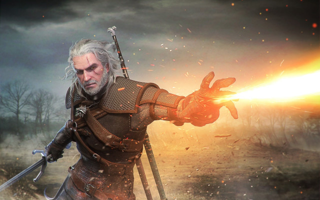 Old man armor sword saber free wallpaper for desktop - medium preview image