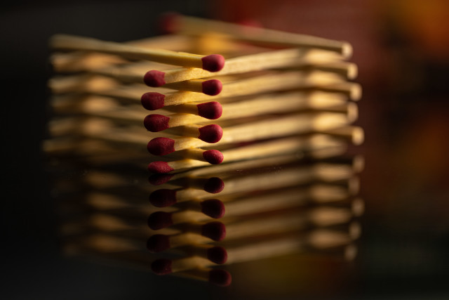 Matches stacked row table tiltshift free wallpaper for desktop - medium preview image