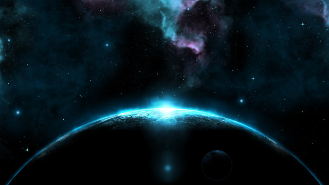 Space planet stars bright light #3 free wallpaper for desktop - medium preview image