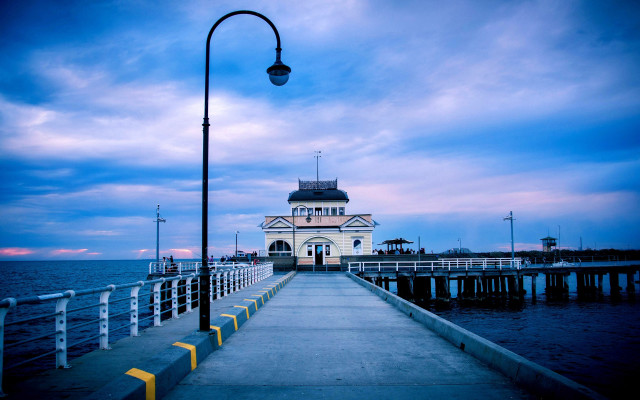 Pier light pole light pole free wallpaper for desktop - medium preview image