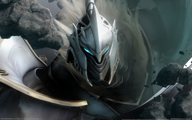 Futuristic creature huge head sword free wallpaper for desktop - medium preview image