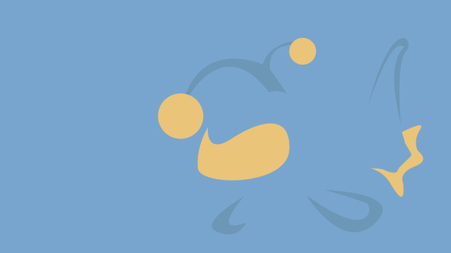 Blue yellow background design side free wallpaper for desktop - medium preview image