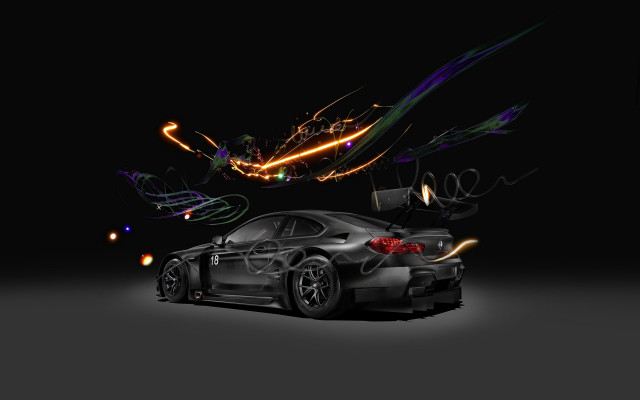 Car lights dark room black free wallpaper for desktop - medium preview image