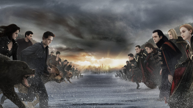 Snowy field wolf man suit free wallpaper for desktop - medium preview image