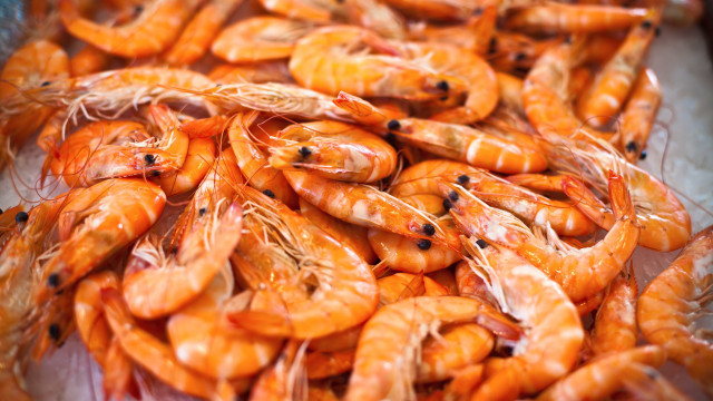 Shrimp pepperoni autumn photorealism fire free wallpaper for desktop - medium preview image