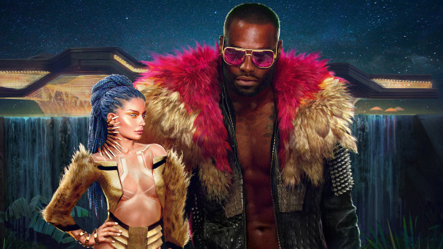 Futuristic afrofuturism biopunk cyberpunk planetary free wallpaper for desktop - medium preview image