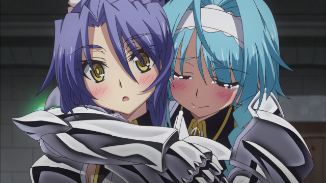 Anime girls blue hair black #5 free wallpaper for desktop - medium preview image